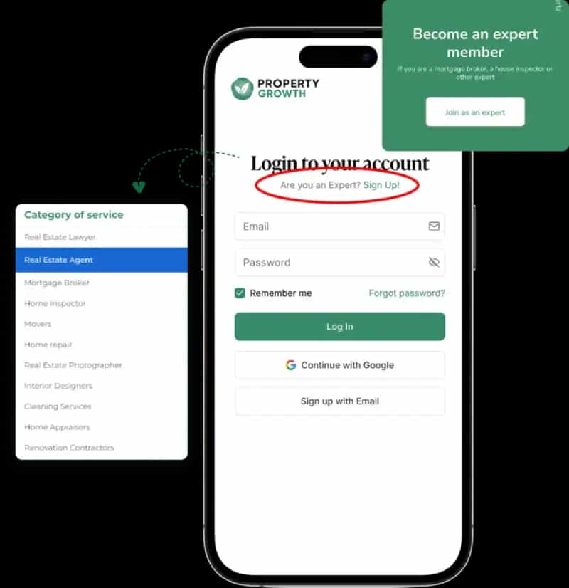 Signup preview